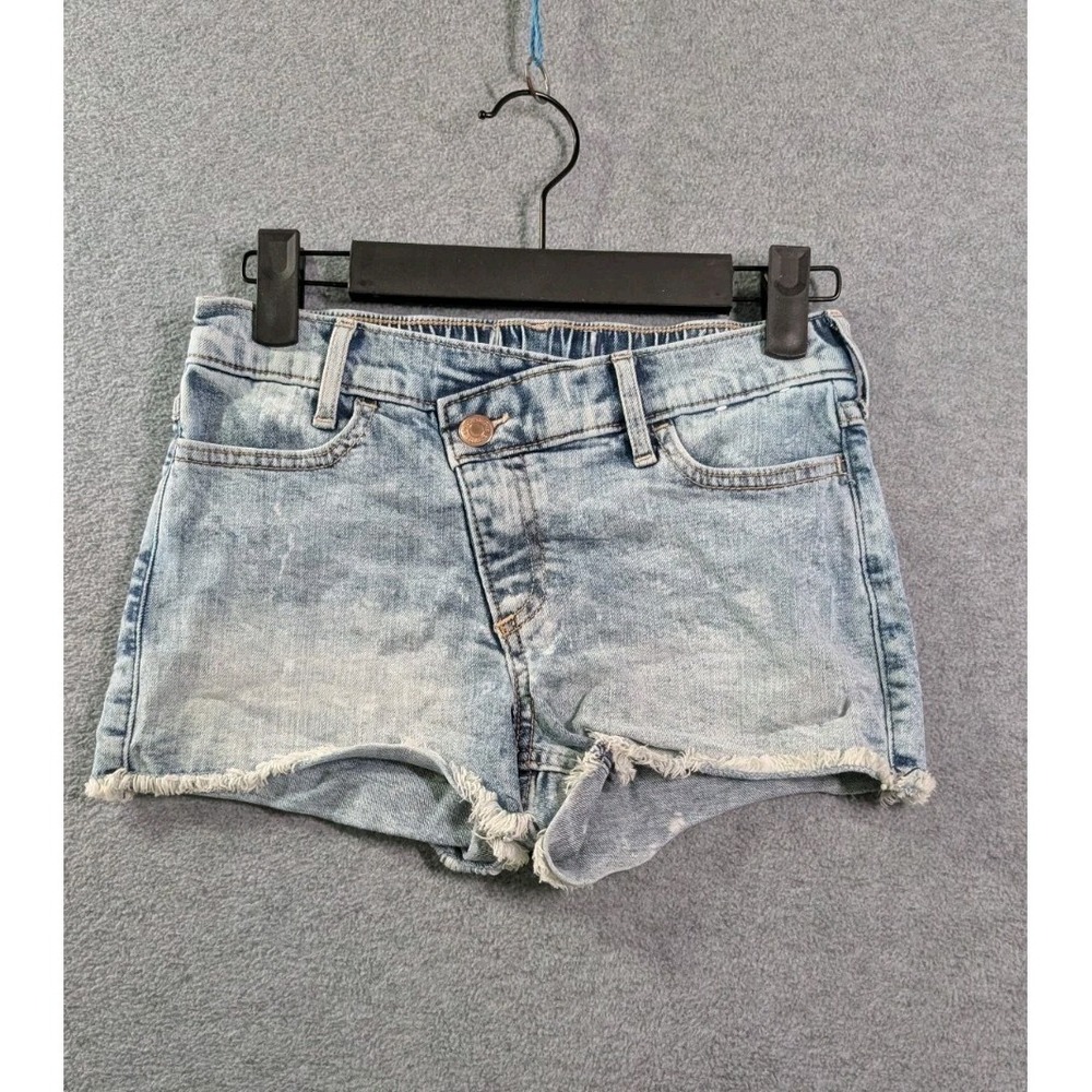 Abercrombie & Fitch Womens Denim Shorts Est XS Light Wash Y2K Retro Festival